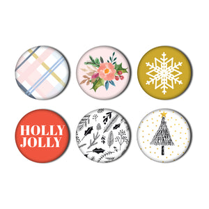 Holly Jolly Flair Buttons