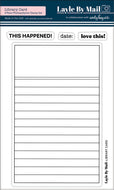 Library Card 4x6 Stamp Set