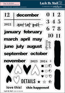 2022 About Last Month 6x8 Stamp Set