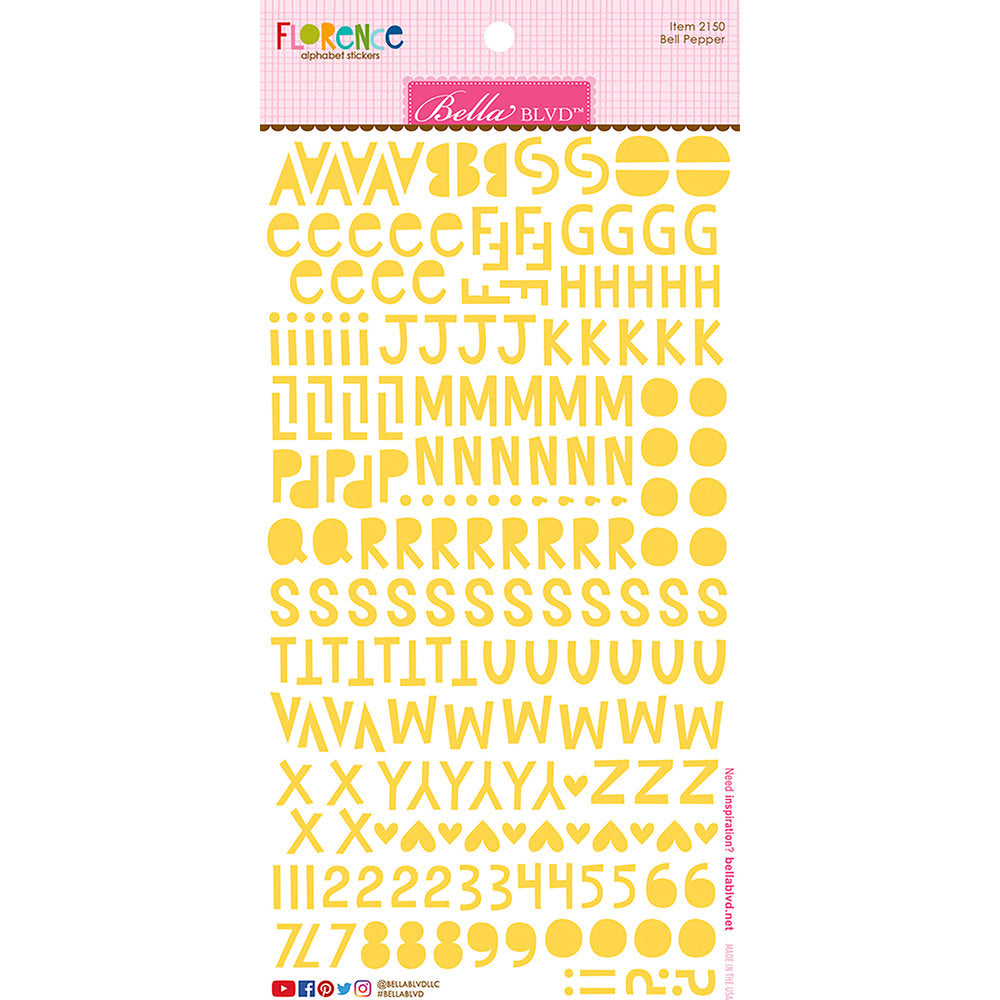 Florence Bell Pepper Alphabet Stickers