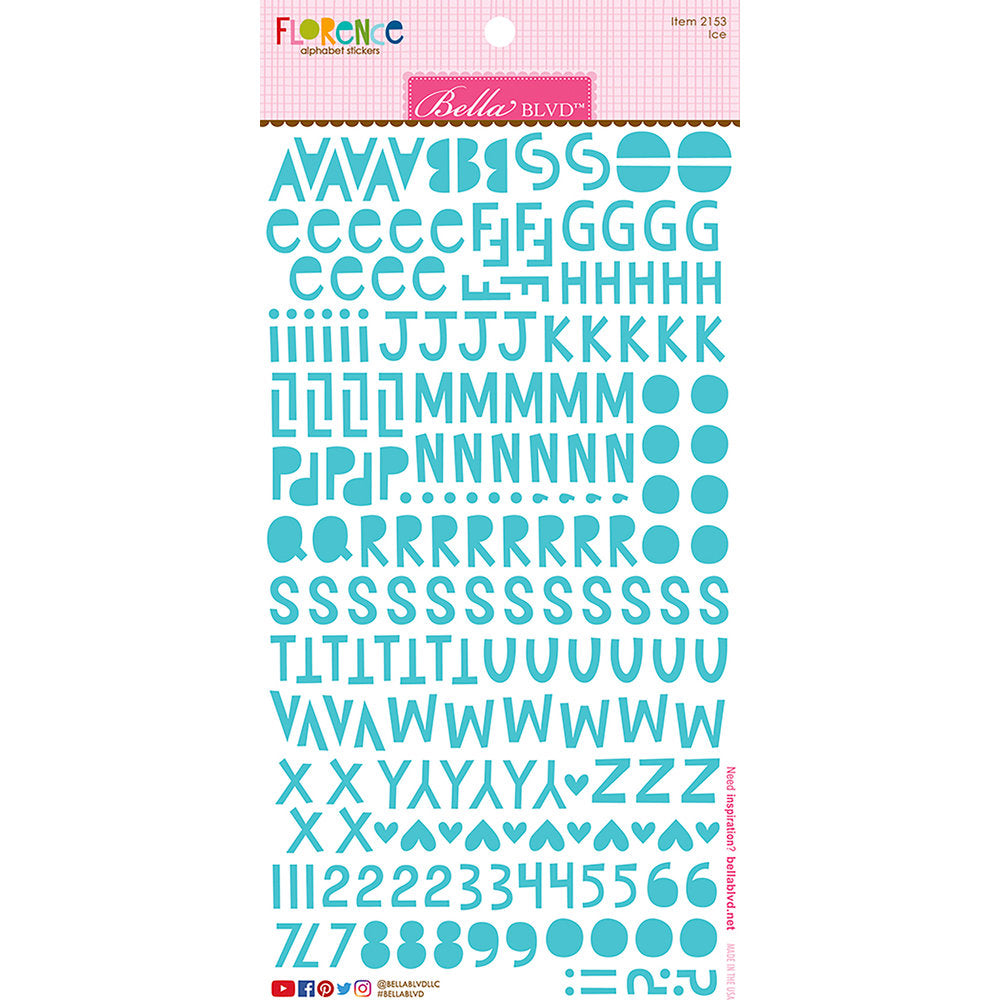 Florence Ice Alphabet Stickers