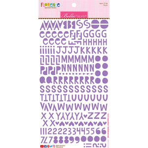 Florence Plum Alphabet Stickers