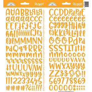Tangerine Abigail Alphabet Stickers