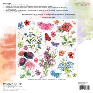 49 & Market Spectrum Gardenia 12x12 Rub-Ons