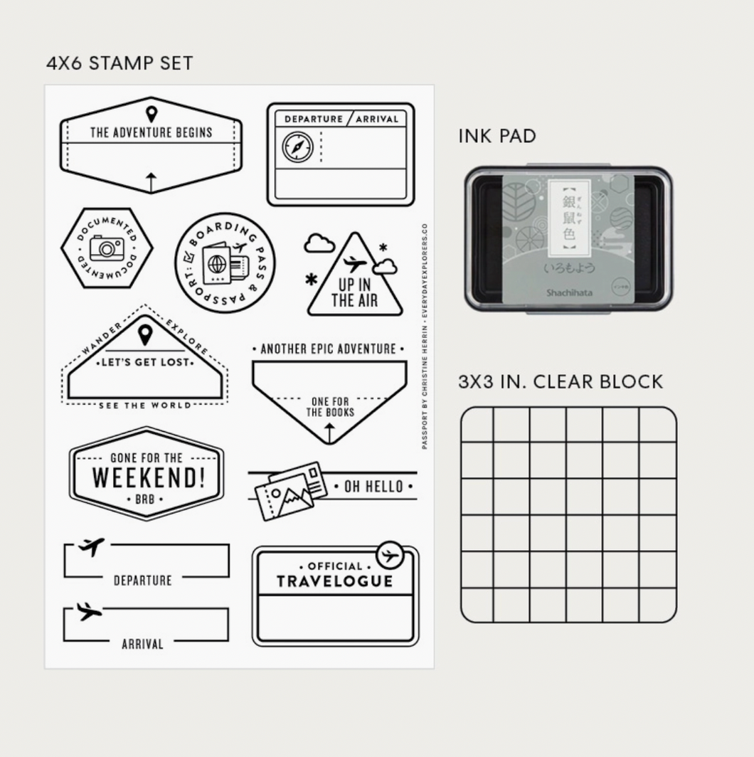 Passport - 4x6 Clear Stamp Starter Kit