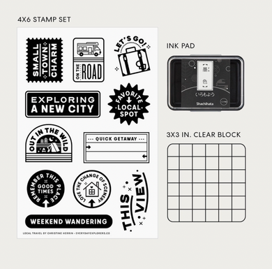 Book Club- 4x6 Clear Stamp Set – Everyday Explorers Co.