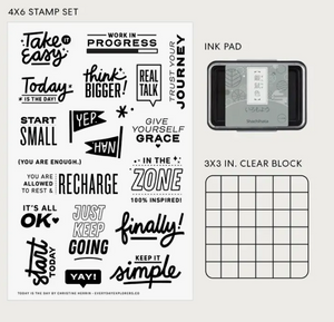 Today is the Day - 4x6 Clear Stamp Starter Kit