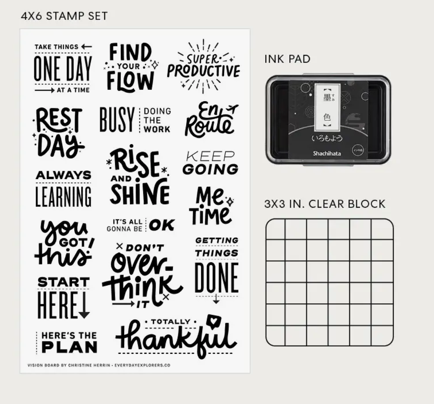 Crafters Gonna Craft 4x6 Clear Stamp Set