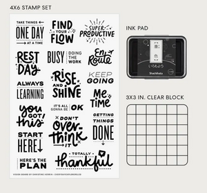 Vision Board - 4x6 Clear Stamp Starter Kit