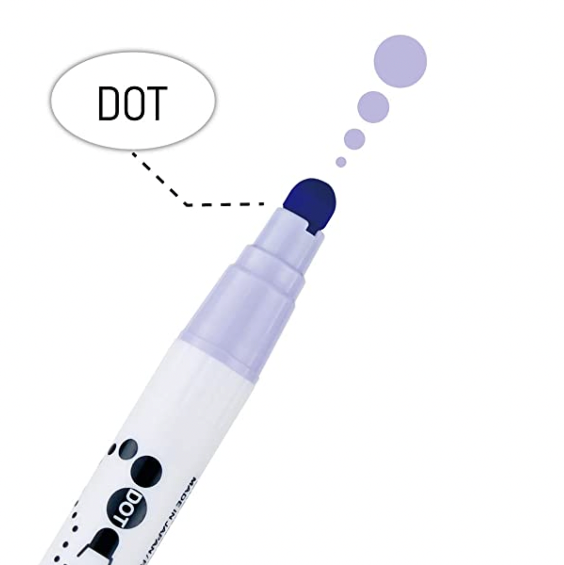 Kuretake TCSD-6100/6VB Zig Clean Color Dot Marker, Mild Smoky