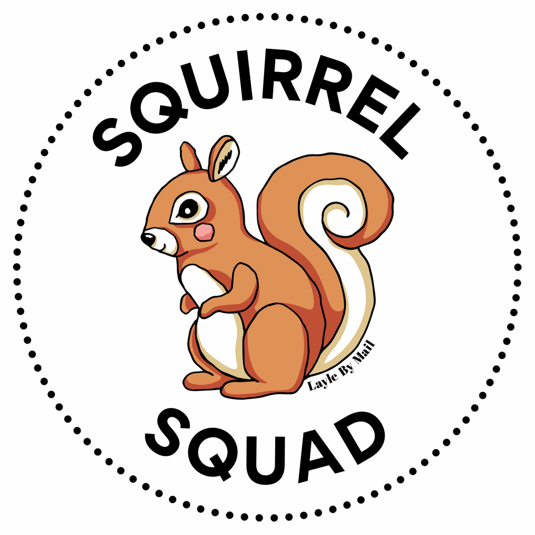 Squirrel Squad Vinyl Sticker