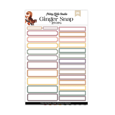 Ginger Snap Spice Labels Stickers