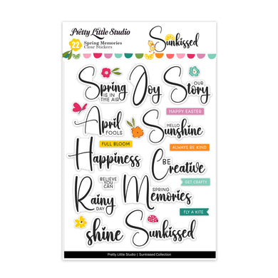 Spring Memories Clear Word Stickers