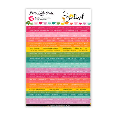 Taste of Summer Rainbow Wordstrip Stickers
