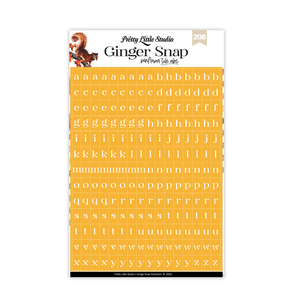 Ginger Snap ABC Tile Stickers - SUNFLOWER