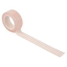 Load image into Gallery viewer, Light Pink Gingham Washi Tape
