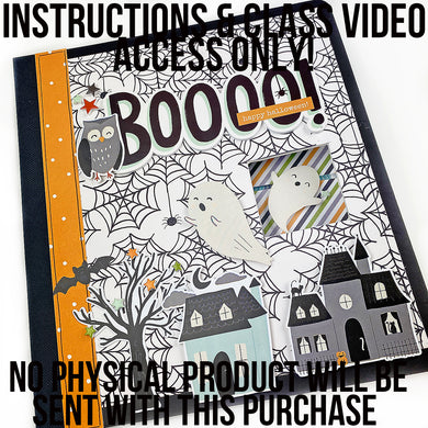 INSTRUCTIONS & VIDEO ACCESS ONLY - BOO! Mini Book Project Kit