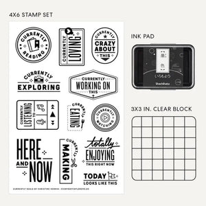 Currently Seals - 4x6 Clear Stamp Starter Kit