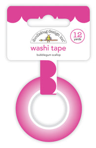 Bubblegum Scallop Washi Tape