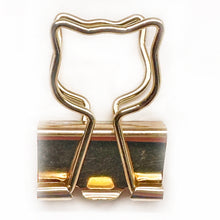 Load image into Gallery viewer, 5 Pack Gold Cat Binder Clips