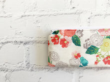 Load image into Gallery viewer, Cream Floral Pencil Pouch