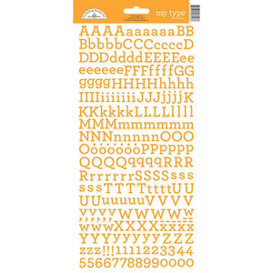 Tangerine My Type Stickers