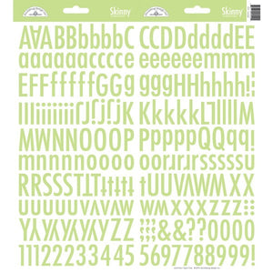 Limeade Skinny Alphabet Stickers