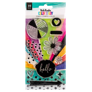 Vicki Boutin | Color Study - Hello Acrylic Stamps