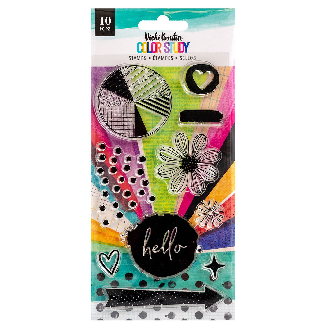 Vicki Boutin | Color Study - Hello Acrylic Stamps