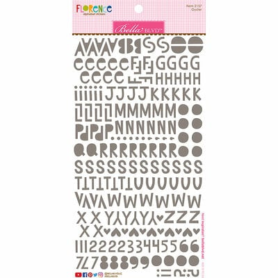 Florence Oyster Alphabet Stickers