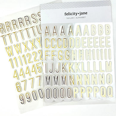 Taylor Puffy Alphabet Stickers