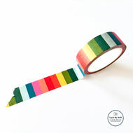 Rainbow Chunky Stripe Washi Tape