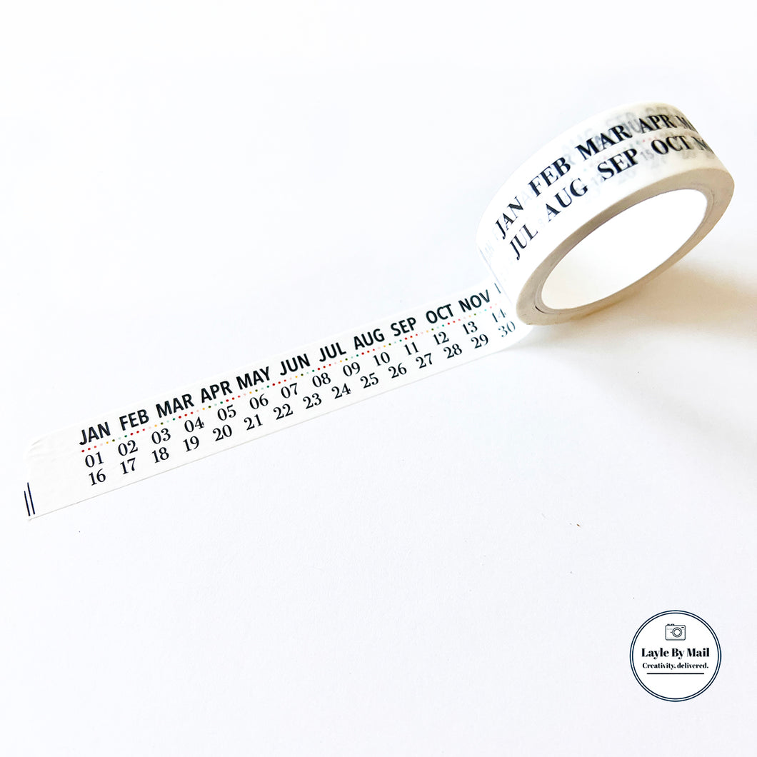 Date Washi Tape - EXCLUSIVE