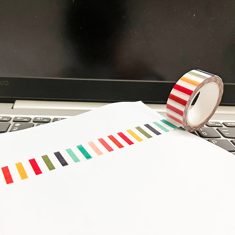 Rainbow Stripes Washi Tape