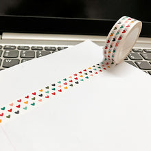 Load image into Gallery viewer, Rainbow Mini Hearts Washi Tape - EXCLUSIVE