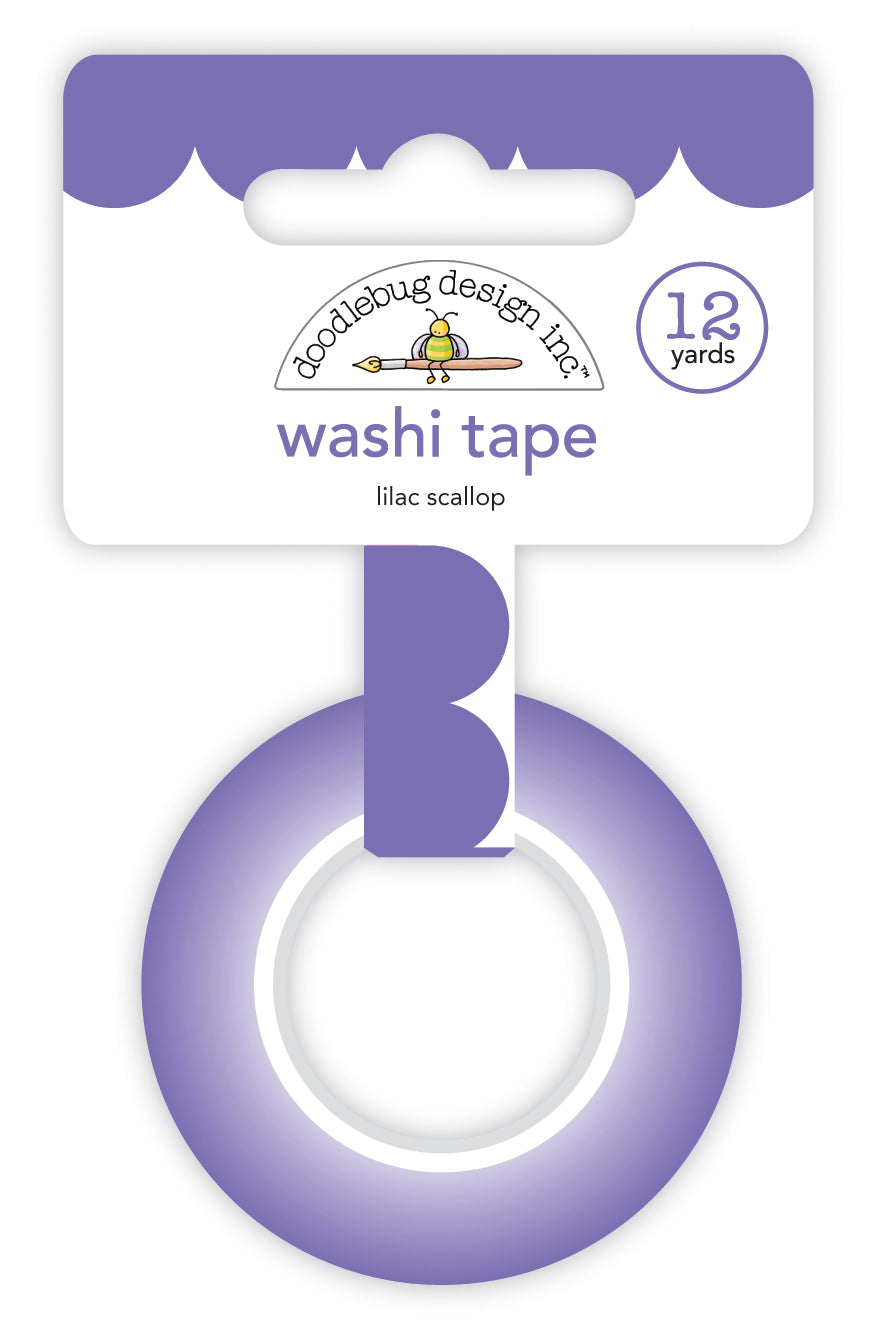 Lilac Scallop Washi Tape