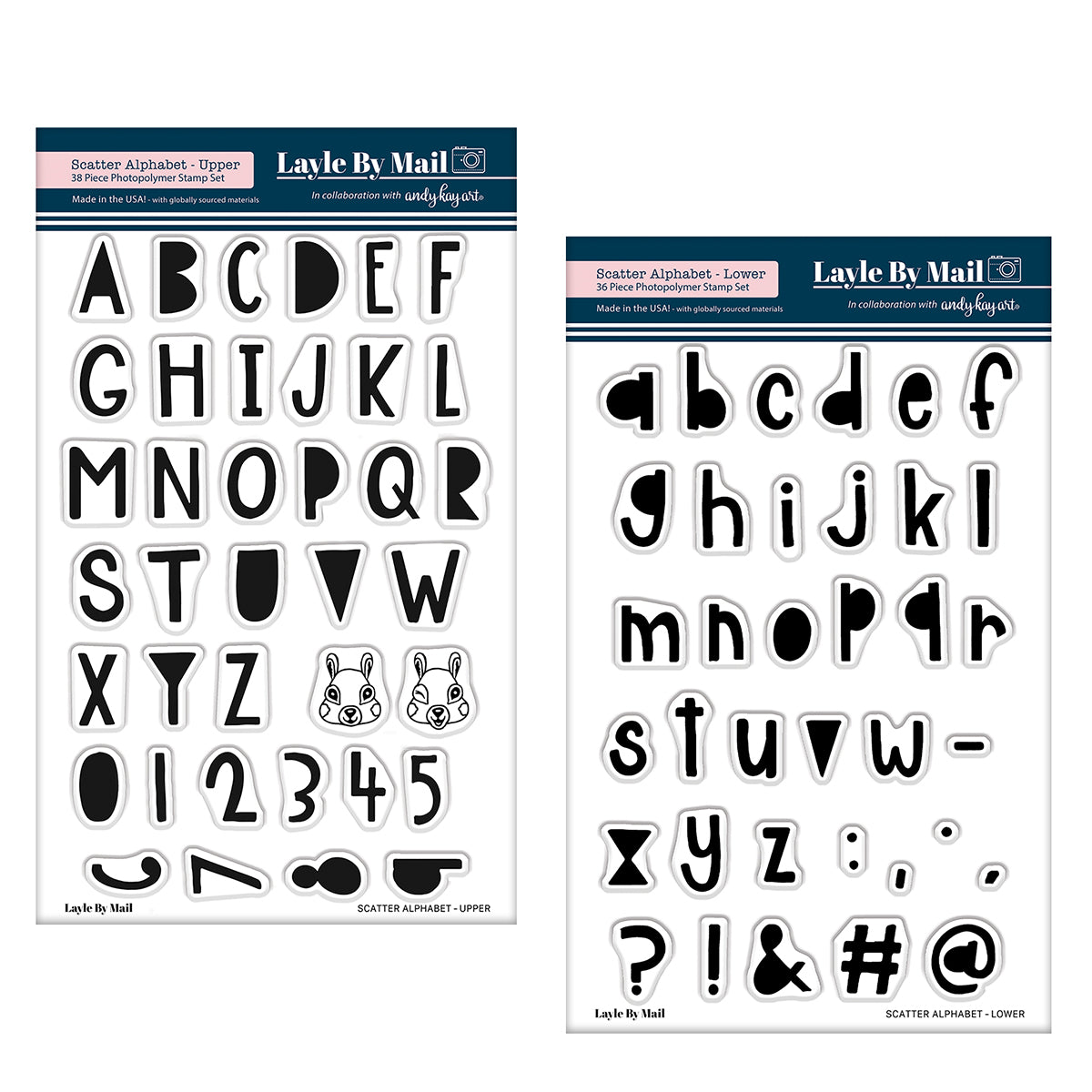 Andie Lowercase Alphabet Stamp Set