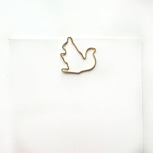 Load image into Gallery viewer, 5 Pack Gold Squirrel Paperclips